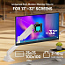 ONKRON Monitor Desk Mount for 13 to 32-Inch LCD LED OLED Screens up to 8 kg, White