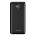 Canyon PB-2002, Powerbank, Li-Pol, 20.000 mAh, Digitálny displej, Vstup: 1x USB-C, Výstup: 1x USB-C a 2x USB-A, čierna