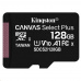 128 GB . microSDHC karta Kingston Canvas Select Plus Class 10 (r/w 100MB/s) bez adaptéra