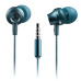Canyon SEP-3, štýlové slúchadlá do uší, pre smartfóny, integrovaný mikrofón a ovládanie, zeleno modré
