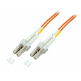 Optický  duplex kabel MM 50/125, LC/LC, LSOH, (OM2), 3m, oranžový