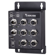 VIVOTEK 4x10/100 M12 4-pin D-kód PoE (802.3af/at, PoE budget 120W, 30W per port) + 2x10/100 M12 4-pin D-kód, 1x M12 5-pin A-kód al