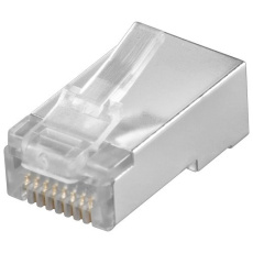 Konektor 8/8 RJ45, cat.5e, tienený