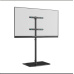 ONKRON Universal Floor TV Stand w/ Glass Base for 30"-60" TVs up to 41 kg, BlackVESA: 100x100 - 400x400