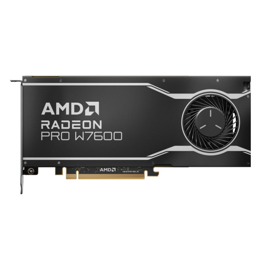 AMD GPU W7500 8GB GDDR6 128bit, 12Tflops, 4x DP 2.1, active fan, RDNA3