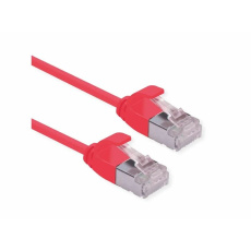 Roline U/FTP patch kábel 0,15m cat6a slim, super flex, červený Roline U/FTP patch kábel 0,15m cat6a slim, super flex, červený