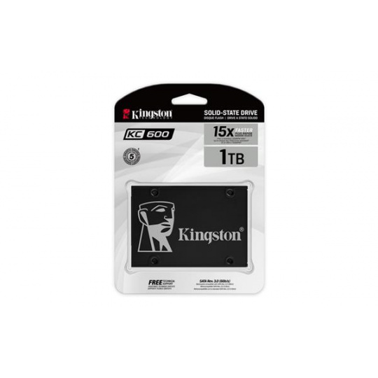 Kingston 1 TB SSD KC600 Series SATA3, 2.5" (7 mm) ( r550 MB/s, w520 MB/s ))