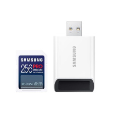 256 GB . SDXC karta Samsung PRO ULTIMATE Class 10 + čítačka (U3 V30), ( r200NB/s, w130MB/s)