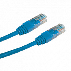 CNS patch kábel Cat5E, UTP - 5m , modrý