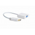 Gembird adaptér DisplayPort (M) na VGA (F), 0.15 m kábel, biely