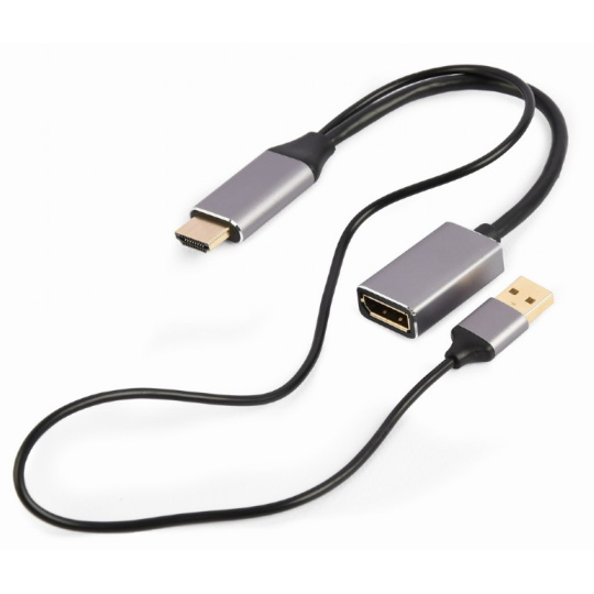 Gembird adaptér aktívny 4K HDMI (M) /  DisplayPort (F)