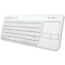 Logitech® Wireless Touch Keyboard K400 Plus white SK/CZ