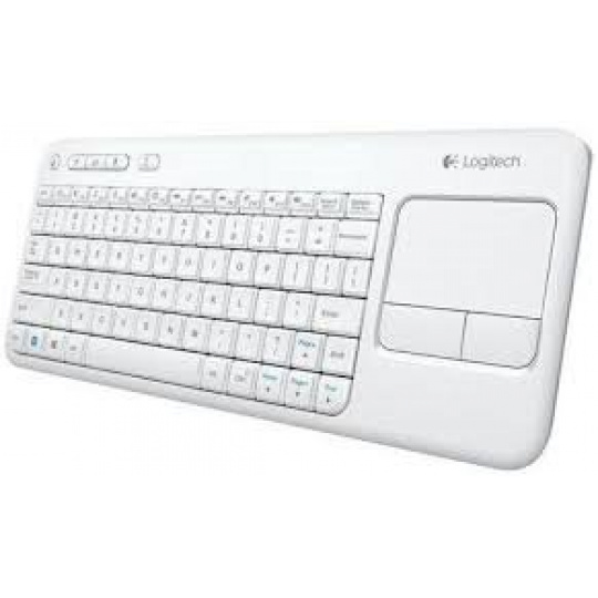 Logitech® Wireless Touch Keyboard K400 Plus white SK/CZ