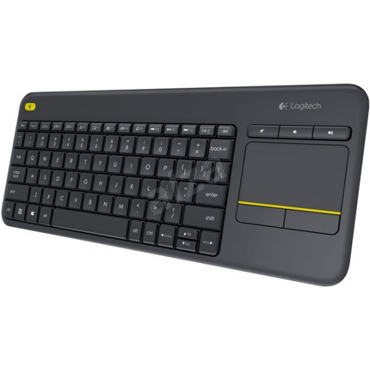 Logitech® K400 Plus Wireless Touch Keyboard Black, UK layout