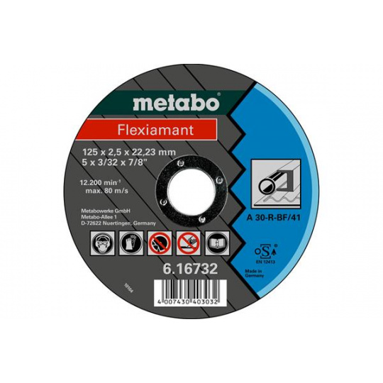 Metabo Flexiamant 125x2,5x22,2 Oceľ           