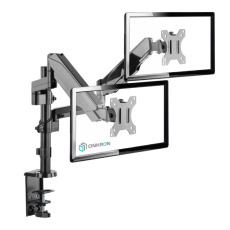 ONKRON Dual Monitor Desk Mount Stand for 13” to 32-Inch LCD LED Screens, Black