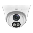 UNIVIEW Venkovní IP kamera 2MPx turret, 106,7°, IR+Bílý přísvit 30 m, analýza člověk/vozidlo