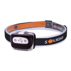 Solight LED čelová svietidlo, 3W + červené svetlo, 3x AAA