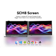 Portable monitor Blackview SCM8 Single Screen 15.3inch 1920x1200 16:9 LCD 60Hz IPS 178 USB-C 3.1x3, sivo čierny