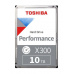 Toshiba HDD Desktop X300 10TB, 3,5", 7200rpm, 256MB, SATA 6GB/s, bulk