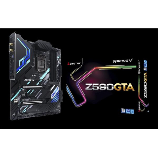 Biostar Main board Z590GTA soc LGA 1200, DDR4, ATX, HDMI, DP, DVI