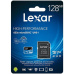 128GB Lexar® High-Performance 633x microSDXC™ UHS-I, up to 100MB/s read 45MB/s write C10 A1 V30 U3, Global