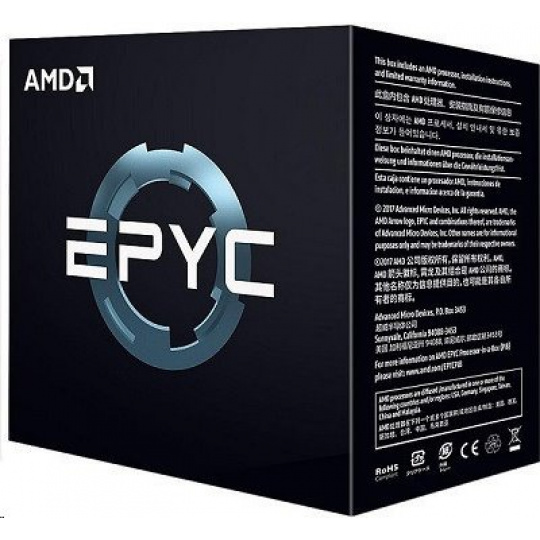 AMD CPU EPYC 7002 Series 8C/16T Model 7262 (3.2/3.4GHz Max Boost,128MB, 155W, SP3) Box