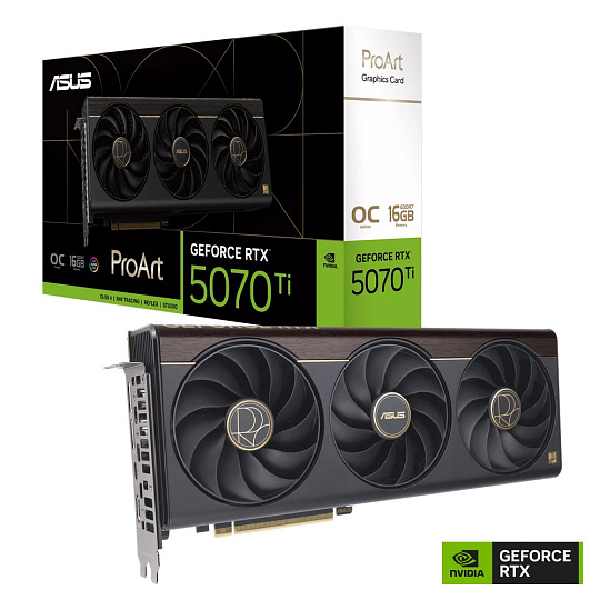 ASUS PROART RTX5070TI OC 16GB/256-bit GDDR7 2xHDMI 3xDP