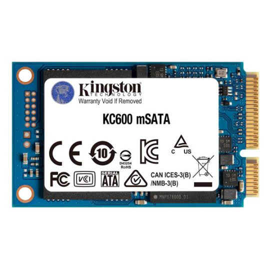 Kingston 256GB SSD KC600 mSATA, 2.5" ( r550 MB/s, w500 MB/s ))