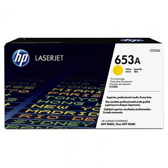 CF322A žltá tonerová kazeta HP 653A LaserJet