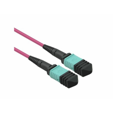 Value Fiber kábel MPO-MPO, 5m Duplex OM4(50/125µm), LSOH, 4.5mm, Trunk, fialový
