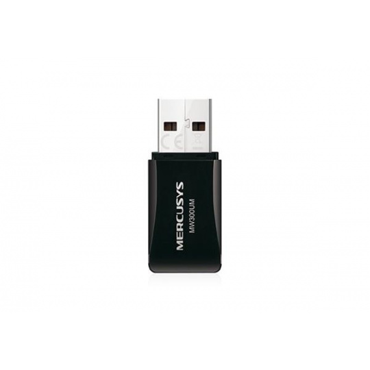 MERCUSYS MW300UM 300Mbps Wireless N Mini USB Adapter, Mini Size, USB 2.0