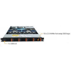 Gigabyte Server 2S AMD EPYC™ 7002-Series 10SATA /10 NVMe Storage Server 1U rack