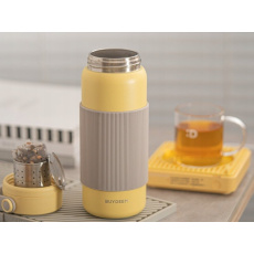 BUYDEEM Termoska so sitkom na čaj 400 ml, model CD1011, farba jemná žltá BUYDEEM Termoska so sitkom na čaj 400 ml, model CD1011, farba jemná žltá