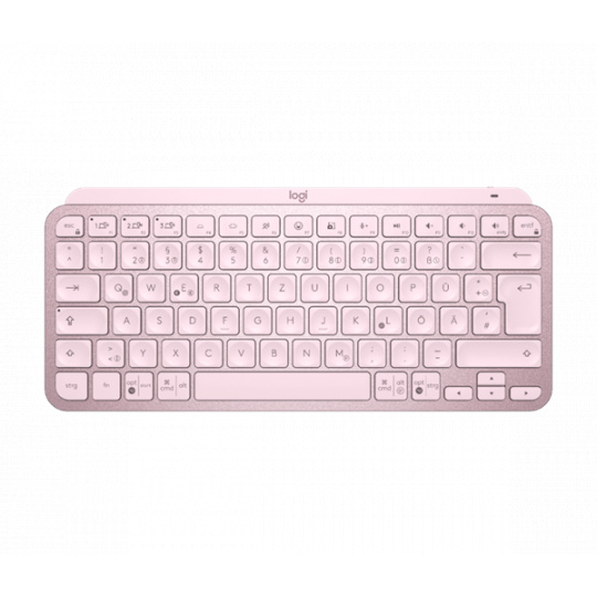 Logitech® MX Keys Mini Minimalist Wireless Illuminated Keyboard - ROSE - US INT'L - INTNL