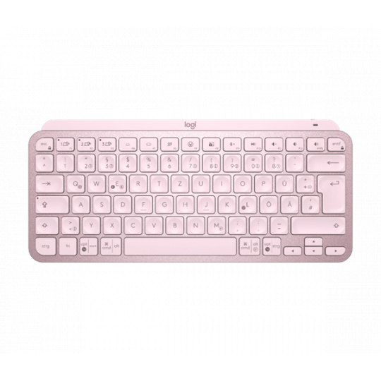 Logitech® MX Keys Mini Minimalist Wireless Illuminated Keyboard - ROSE - US INT'L - INTNL