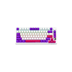 Lorgar KBP7075, Pro bezdrôtová mechanická herná klávesnica, Wireless 2.4 GHz/ BT 5.0, 75% veľk., Displ.,US layout, biela Lorgar KBP7075, Pro bezdrôtová mechanická herná klávesnica, Wireless 2.4 GHz/ BT 5.0, 75% veľk., Displ.,US layout, biela