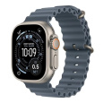 Apple Watch Ultra 3 GPS + Cellular 49mm Natural Titanium Case with Anchor Blue Ocean Band