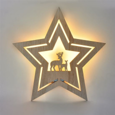 Solight LED nástenná dekorácia vianočná hviezda, 24x LED, 2x AA Solight LED nástenná dekorácia vianočná hviezda, 24x LED, 2x AA