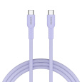 Canyon OnWire CCAP60CL, kábel nab. a synchr., USB-C / USB-C, 60W PD, 480Mbps, opletený, 1 m, fialový