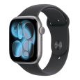 Apple Watch Series 11 GPS + Cellular 46mm Space Grey Aluminium Case with Black Sport Band - S/M