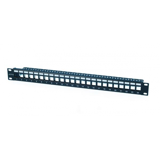 CNS modulárny patch panel 24port 1U vhodný pre UTP i FTP keystony