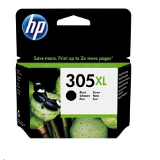 Čierna originálna atramentová kazeta HP 305XL s vysokou výťažnosťou