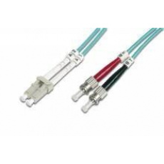 opt. duplex kabel, MM, 50/125, LC/ST, LSOH, (OM3), 1m