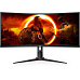 AOC CU34G2XP/BK 34" Fast VA 3440x1440 80M:1 1ms 400cd HDMI DP čierny/červený