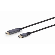 Gembird kábel DisplayPort (M) na HDMI (AM), 4K, Premium Series, 1.8 m, čierny