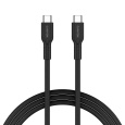 Canyon OnWire CCAP60CL, kábel nab. a synchr., USB-C / USB-C, 60W PD, 480Mbps, opletený, 1 m, čierny
