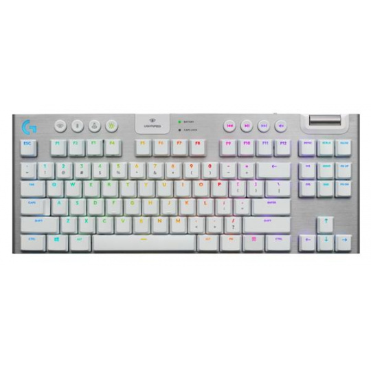 G915 TKL Tenkeyless LIGHTSPEED Wireless RGB Mechanical Gaming Keyboard - GL Tactile - WHITE - US INT'L - 2.4GHZ/BT - N/A - INTNL -