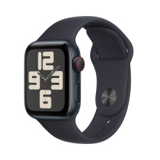 Apple Watch SE GPS + Cellular 40mm Midnight Aluminium Case with Midnight Sport Band - M/L