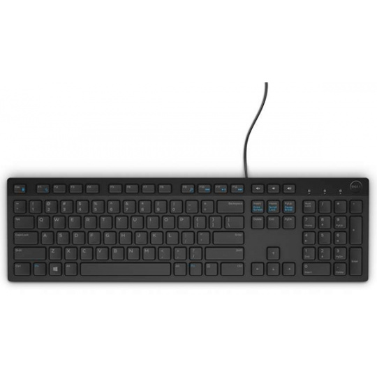 Dell Multimedia Keyboard-KB216 - US International (QWERTY) - Black (RTL BOX)